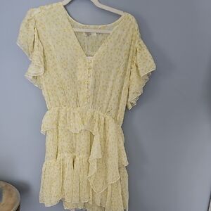 Sunny Floral Ruffle Mini Dress